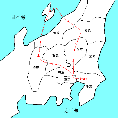 �֓��c�f�o�C�N���s�̍s��