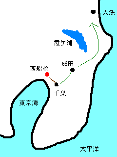 大洗港への陸路